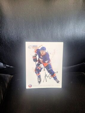 Upper Deck Andrew McDavid #47 autographed card Autographed Hockey Card